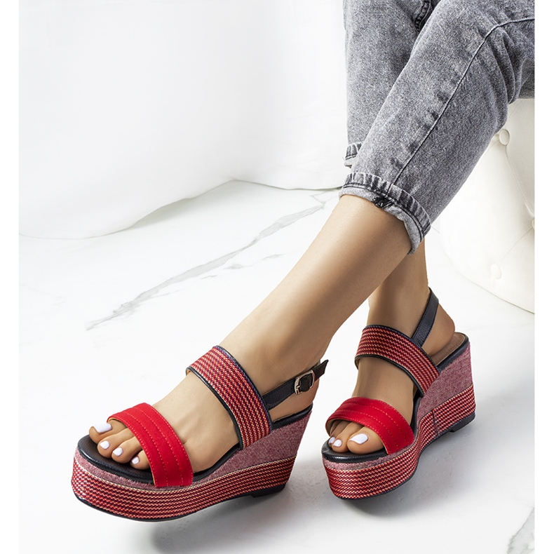 Rote Rocha Keilsandalen 1