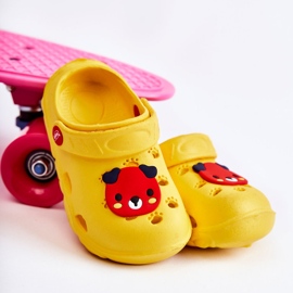 BEFADO S.A. Kinderhausschuhe Kroks Miś Befado 159X107 Gelb 1