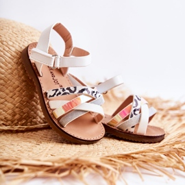 FR1 Weiße Nelson Sommersandalen für Kinder 1