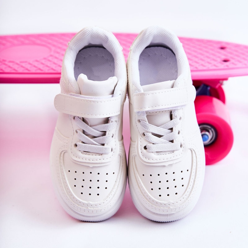 Kinder Sportschuhe mit Klettverschluss Weiß Elike 2