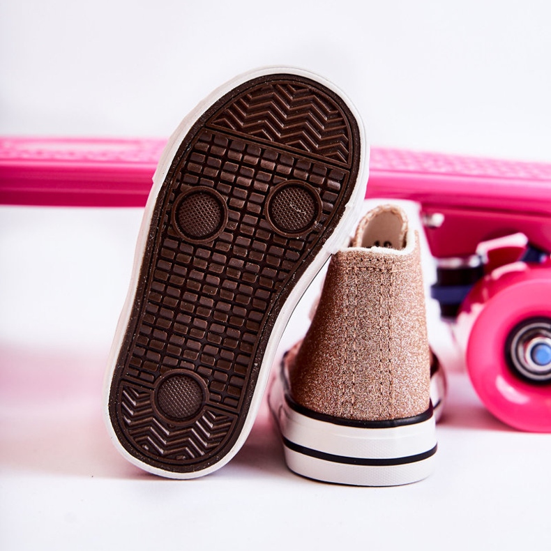 Kinder Turnschuhe Hoch Rosa Gold Catrina golden golden 2