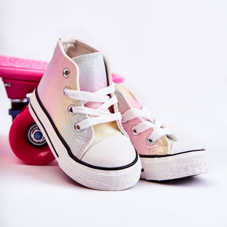 Hohe Turnschuhe für Kinder Multicolor Blanka rosa rosa 1