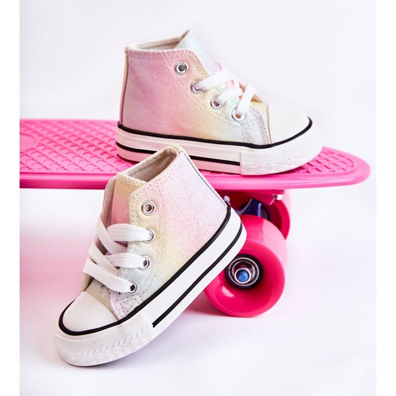 Hohe Turnschuhe für Kinder Multicolor Blanka rosa rosa 2