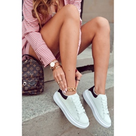 FS3 Damen Sportschuhe auf der Plattform schwarz und weiß Eliso 2