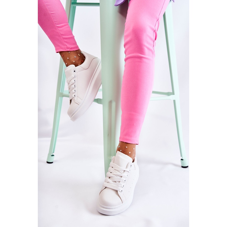 FS3 Sportschuhe für Damen auf der Plattform White Eliso weiß 2