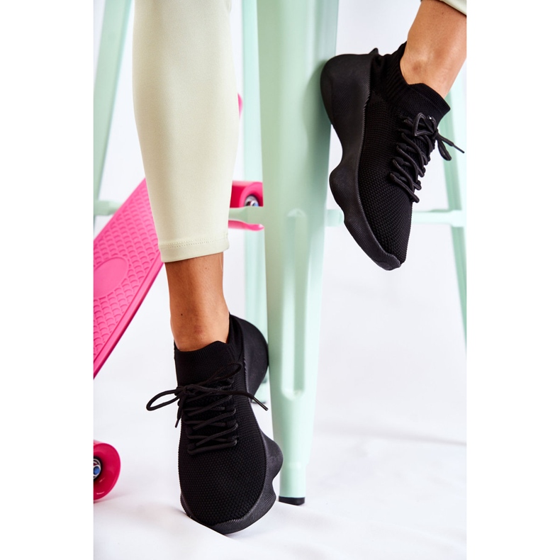 PS1 Schwarz Dalmiro Schwarze Sportschuhe für Damen 2