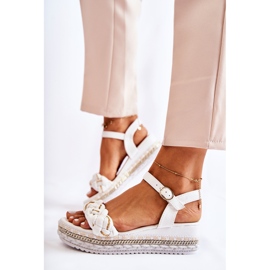 PS1 Damen-Sandalen mit Keilabsatz Weiß Chaves 1