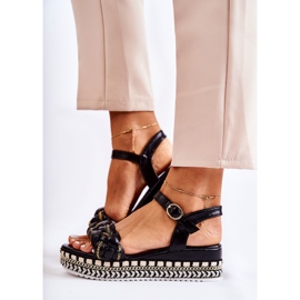 PS1 Damen-Sandalen mit Keilabsatz Schwarz Chaves 1