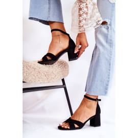 PS1 Klassische Damensandalen mit Absatz Schwarz Ester 2