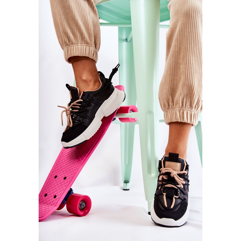 PM2 Damen Sneakers Sportschuhe Schwarz Eines Tages 2