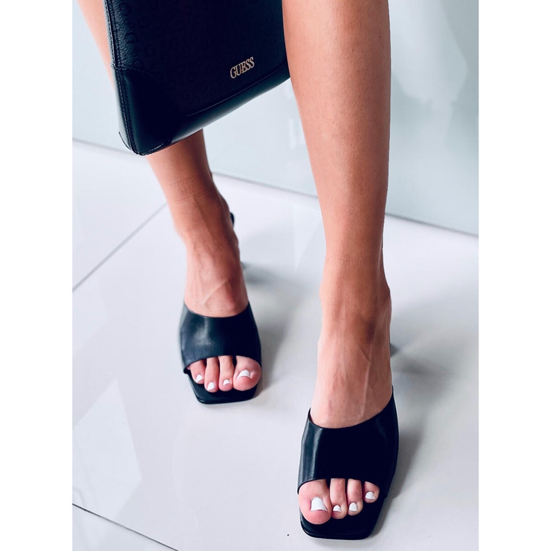 Dionne Schwarze Sandaletten mit hohem Absatz 2