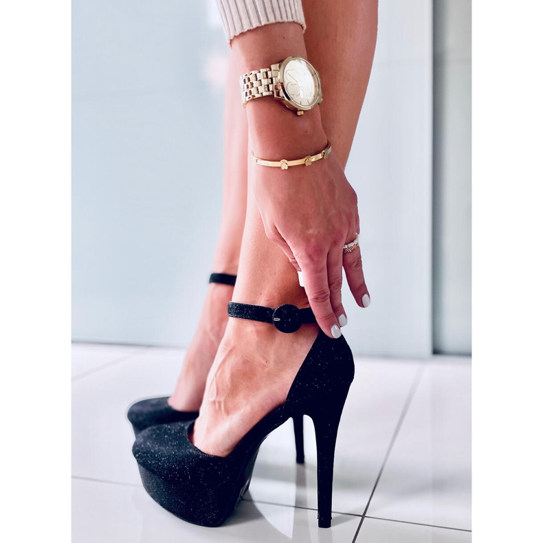 Pumps auf der Brooke Black-Plattform schwarz 1