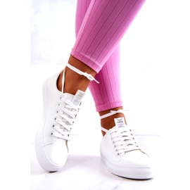 PS1 Damen-Lederturnschuhe Weiß Mikayla 2