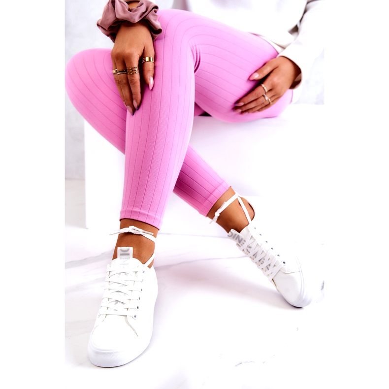 PS1 Damen-Lederturnschuhe Weiß Mikayla 3