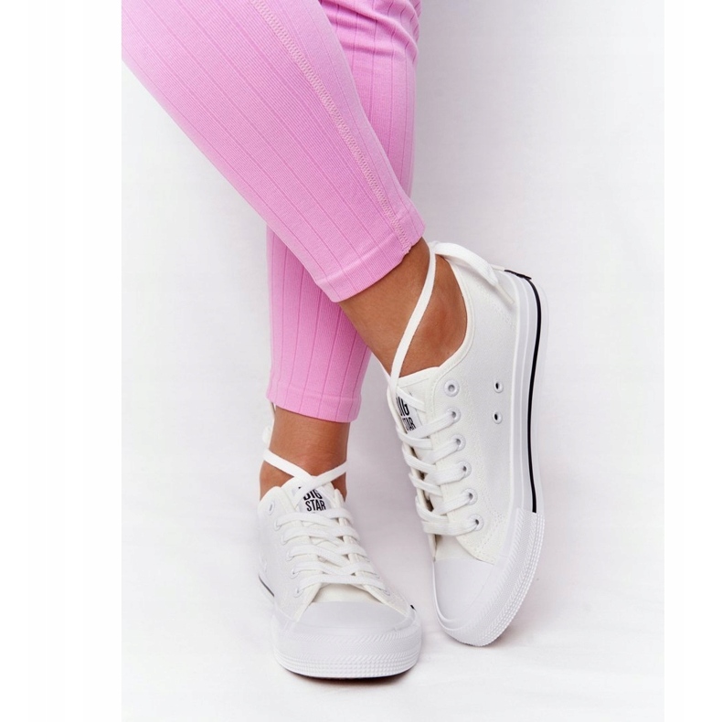 Klassische Damen Sneaker Big Star HH274109 Weiß 5