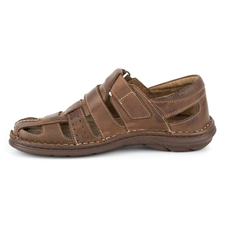Olivier Herren Sandalen 467 dunkelbraun 1