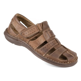 Olivier Herren Sandalen 467 dunkelbraun 2