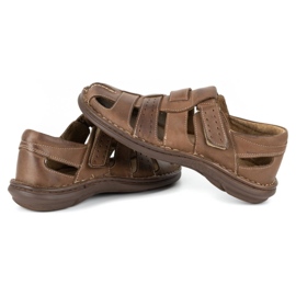 Olivier Herren Sandalen 467 dunkelbraun 5