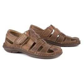 Olivier Herren Sandalen 467 dunkelbraun 3