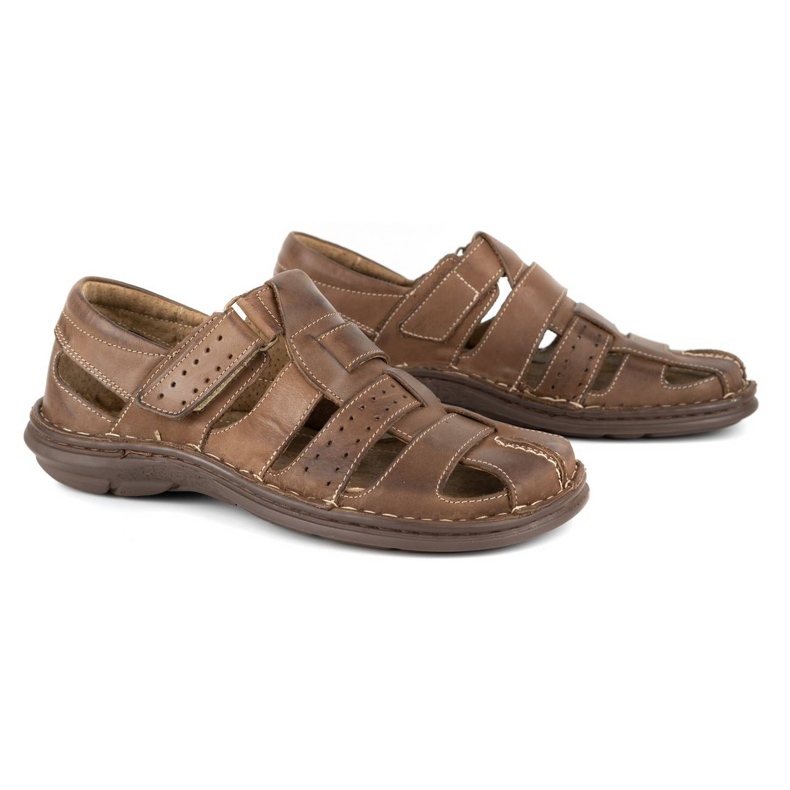 Olivier Herren Sandalen 467 dunkelbraun 3