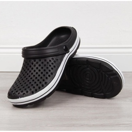 Neuheiten M EVE301A schwarze durchbrochene Schaumstoffpantoffeln 2