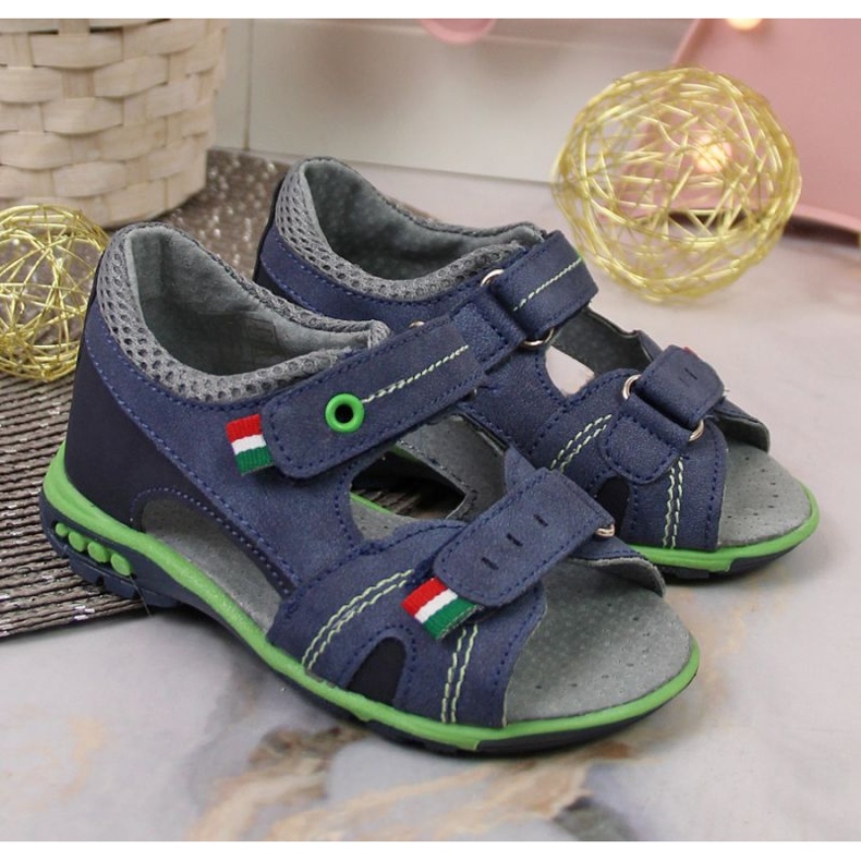 Sandalen mit Klettverschluss Kornecki Jr KOR6313 marineblau navy blau 2