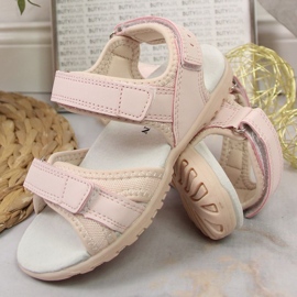 Sandalen mit Klettverschluss American Club Jr AM895A rosa 2