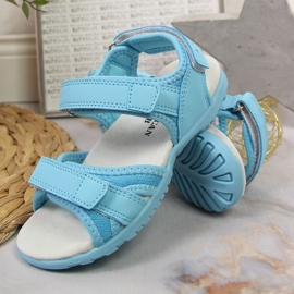 Sandalen mit Klettverschluss American Club Jr AM895B blau 2