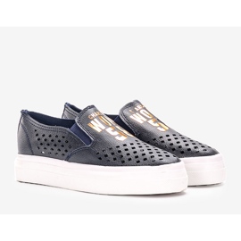 Kaisas marineblaue Turnschuhe 1