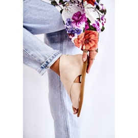 S.Barski Damen Ledersandalen Beige Catalise 2