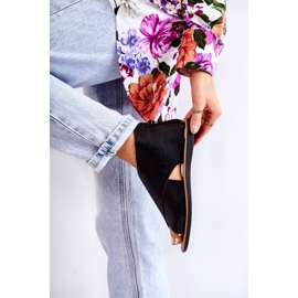 S.Barski Catalise-Sandalen aus schwarzem Leder für Damen 2