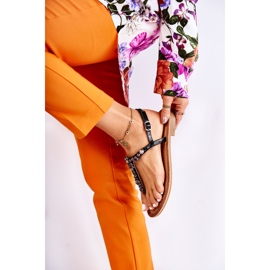 S.Barski Damensandalen für den Sommer Black Margery schwarz 2