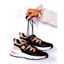 Vinceza Damen Sportschuhe Sneakers Schwarz 4