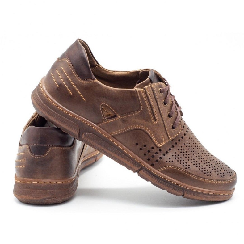 Polbut Herren-Freizeitschuhe J55 für den Sommer, braun 3