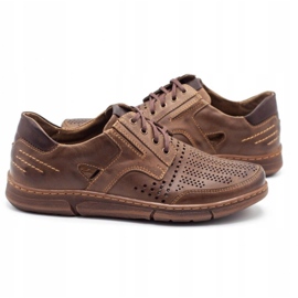 Polbut Herren-Freizeitschuhe J55 für den Sommer, braun 4