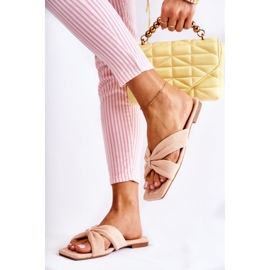 Velours-Hausschuhe für Damen Hellrosa Vanilla Sky 2