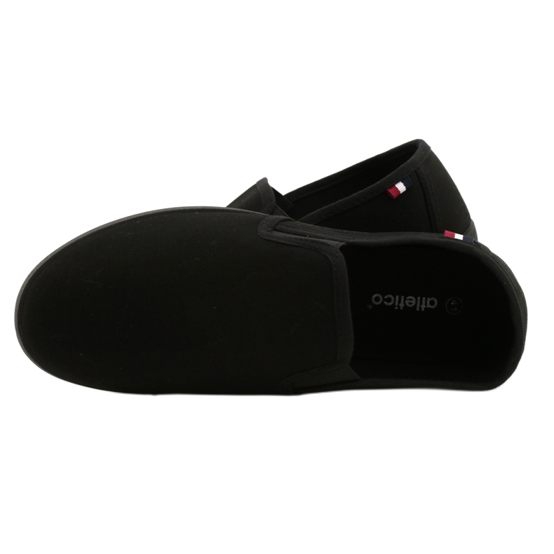 Atletico Herren Slip On Schuhe WY18921 Schwarz 4