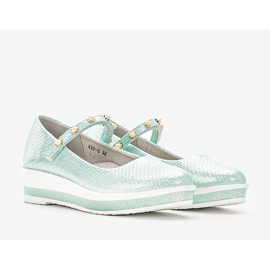 Kuiper grüne Ballerinas für Kinder 1