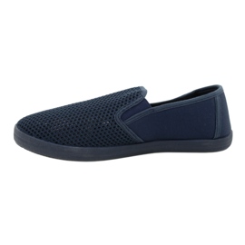 Atletico Herren Openwork Slip-On Schuhe WY18922 blau 1