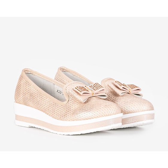 Beige Ballerinas für Kinder von Taille 1