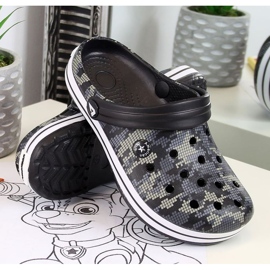 American Club Jr.AM445A Hausschuhe aus schwarzem Schaumstoff 1