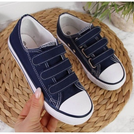 Turnschuhe mit Klettverschluss Atletico Jr ATC387C marineblau 1
