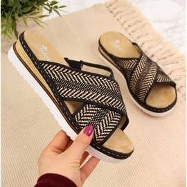 Rieker W R459 Keilslipper schwarz 1