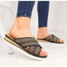 Rieker W R459 Keilslipper schwarz 2