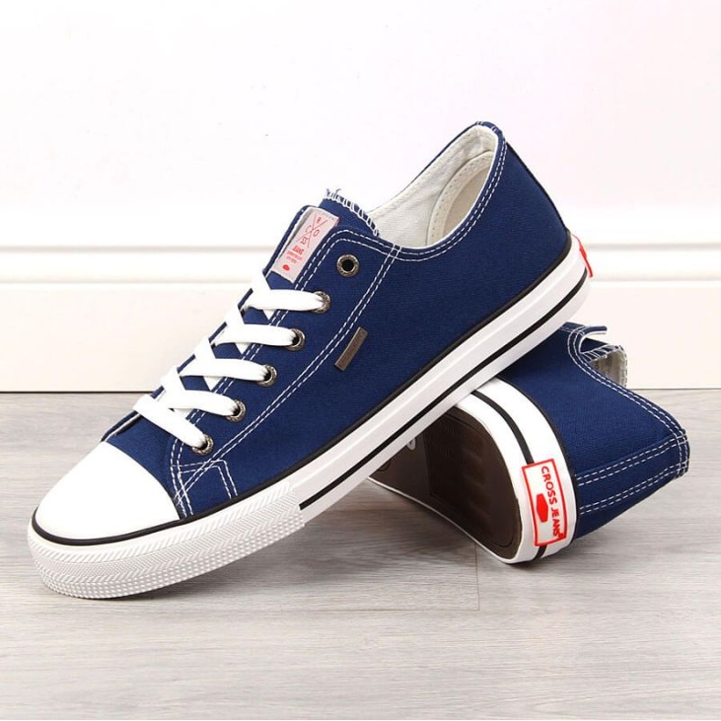 Low Cross Jeans M JJ1R4004C marineblaue Turnschuhe 2
