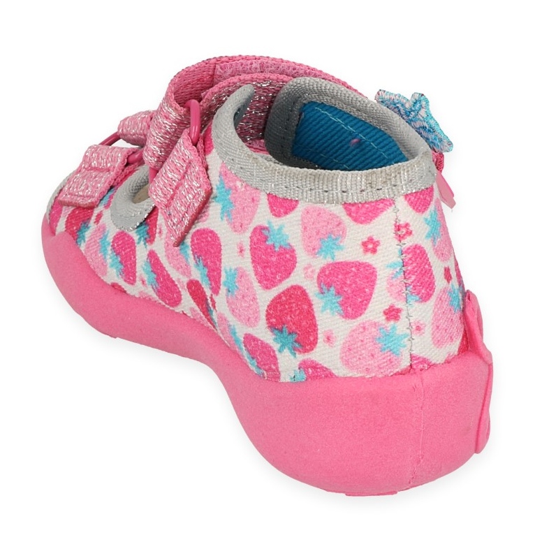 Befado Kinderschuhe 342P046 blau rosa silber- 2