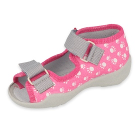 Befado Kinderschuhe 242P108 rosa grau 1
