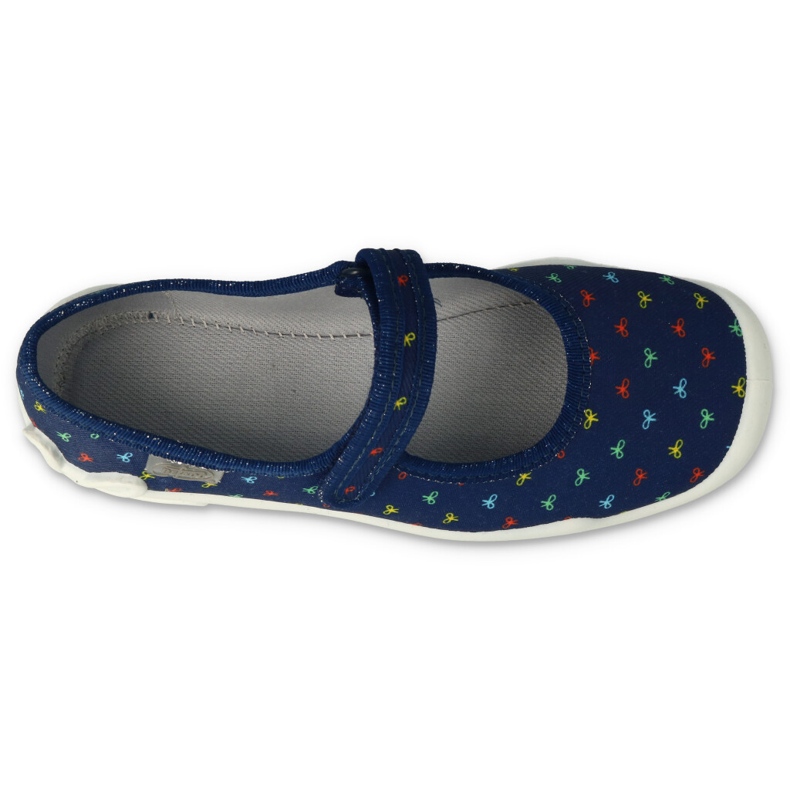 Befado Kinderruhschuhe mit Klettverschluss 114Y490 Marineblau 2