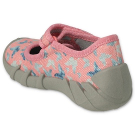 Befado Kinderschuhe mm 109P252 blau rosa silber- grau 2
