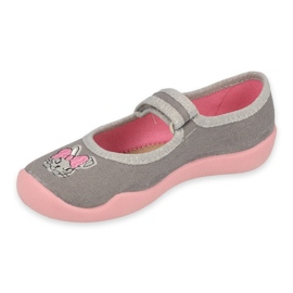 Befado Kinderschuhe 114X479 rosa grau 1